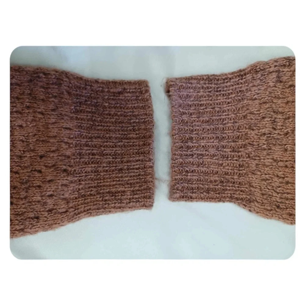 Ichi Textured Knit Sweater Light Mahogany Colour Size XXL - Picture 9 of 14